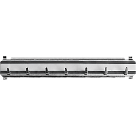 Barre de crochets, pour armoire à clés, L 210 mm pour 7 clés, noir