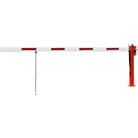 Barrière avec vérin à gaz, Support pendulaire, 4230 mm