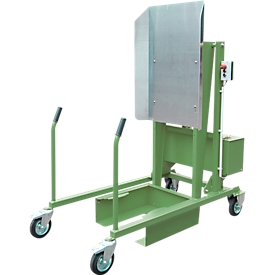 Basculeur élevateur mobile de poubelles MKS-F, electro hydolique 12 V, vert RAL 6011