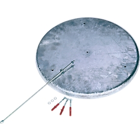 Base circular, para cenicero de pared