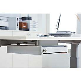 Base drawer OrgaWork, soft-close, lockable, W 430 x D 410 H 70 mm, white