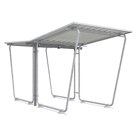 Base unit for outdoor shelter Siegen, double sided, W 2145 mm
