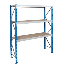 Basic module, Epsivol long span shelving, 3 levels, W 2250 x D 600 x H 2000 mm