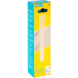 Bâtonnets de colle Rapid Bois, 12 x 190 mm, transparent, sans solvant, 16 pièces