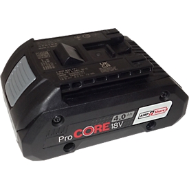 Batterie de rechange ProCORE18V Bosch, pour appareils de cerclage sans fil Banholzer et Wenz série BXT4, tension 18 V, capacité 4,0 Ah, noir