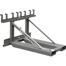 Bauer afvalverzamelaar MH-II, met rubberen aanslag, voor 2x 80- tot 360-L-MGB en 1x 1100-L-MGB, L 1030 x B 1070H 680 mm, gelakt, muisgrijs RAL 7005