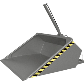 Bauer godet hydraulique pour chariot élévateur DGS 700, hydraulique pour chariot élévateur, L 1610 x l 1210 x H 1370 mm, 0,7 m³, jusqu'à 1000 kg, acier laqué, gris souris