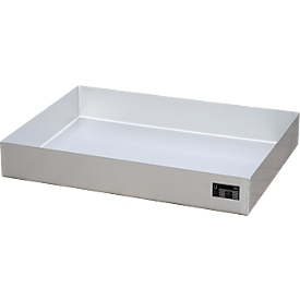 Bauer KGW-P 2 V4A kleine containerbak, voor Euro- en chemiepallets, roestvrij staal, L 800 x B 600 x H 120 mm, tot 100 kg