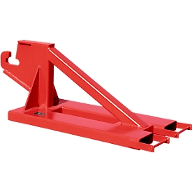 Bauer manoeuvreerhulp RH-AC, met haak, tot 10000 kg, L 1800 x B 700 x H 725 mm, gelakt, vuurrood RAL 3000