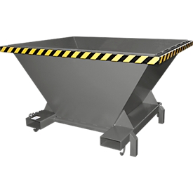 Bauer SBT vultrechter, plaatstaal, steunvoeten, inrijgoten, gelakt, L 1320 x B 1710 x H 990 mm, muisgrijs RAL 7005