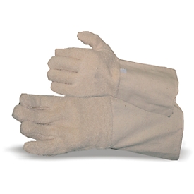 Baumwolle Schlingen-Handschuh mit Stulpe