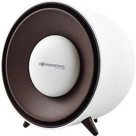 BEE ceramic fan heater, 400 W, removable hand warmer, overheating &amp; tilt protection, auto switch-off, 3 feet, white-brown