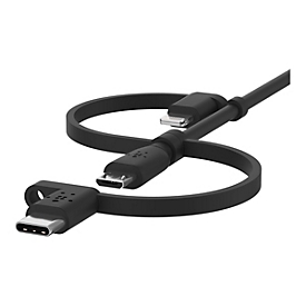 Belkin BOOST CHARGE - 1 m - USB A - USB C/Micro-USB B/Lightning - Noir