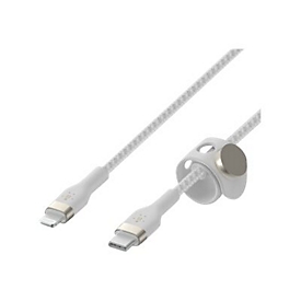 Belkin BOOST CHARGE - Lightning-Kabel - USB-C männlich zu Lightning männlich - 3 m - weiß - für Apple iPad/iPhone/iPod (Lightning)
