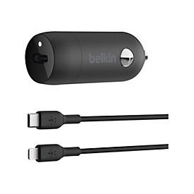 Belkin BoostCharge - Auto-Netzteil - 30 Watt - 3 A - Fast Charge, Power Delivery 3.1 (24 pin USB-C)