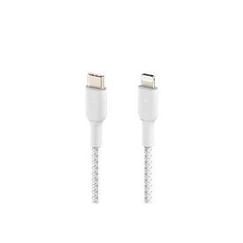 Belkin BoostCharge - Lightning-Kabel - USB-C männlich zu Lightning männlich - 1 m - weiß - USB Power Delivery (18W)