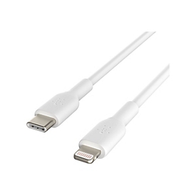 Belkin BoostCharge - Lightning-Kabel - USB-C männlich zu Lightning männlich - 1 m - weiß - USB Power Delivery (18W)