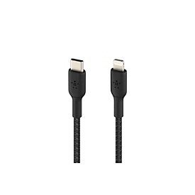 Belkin BoostCharge - Lightning-Kabel - USB-C männlich zu Lightning männlich - 2 m - Schwarz - USB Power Delivery (18W)