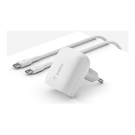 Belkin BoostCharge - Netzteil - 20 Watt - 3 A - Power Delivery 3.1, Fast Charge (24 pin USB-C)