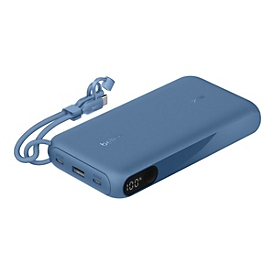 Belkin BoostCharge - Powerbank - mit Display - 20000 mAh - 20 Watt - PD - 3 Ausgabeanschlussstellen (2 x USB-C, USB)