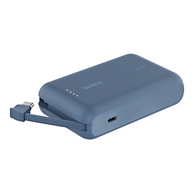 Belkin BoostCharge - Powerbank - mit integriertem Kabel - 10000 mAh - 20 Watt