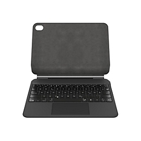 Belkin Connect Pro - Tastatur und Foliohülle (Schutzhülle) - mit magnetischem Ständer - mit Trackpad - hinterleuchtet - kabellos