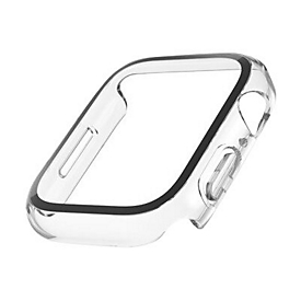 Belkin SCREENFORCE TemperedCurve - Stoßstange für Smartwatch - Displayschutz - Polycarbonat, gehärtetes Glas (9H) - klar - für Apple Watch (44 mm, 45 mm)