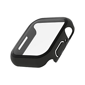 Belkin SCREENFORCE TemperedCurve - Stoßstange für Smartwatch - Displayschutz - Polycarbonat, gehärtetes Glas (9H) - Schwarz - für Apple Watch (40 mm, 41 mm)