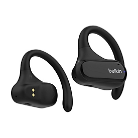 Belkin SoundForm ClearFit - True Wireless-Kopfhörer mit Mikrofon - offenes Ohr - über dem Ohr angebracht - Bluetooth - Schwarz
