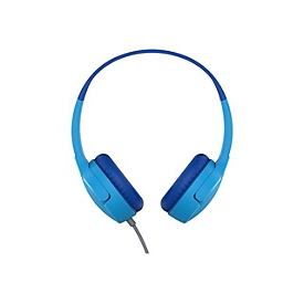 Belkin SoundForm Mini - Kopfhörer mit Mikrofon - On-Ear - kabelgebunden - 3,5 mm Stecker - Blau