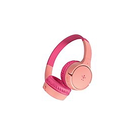 Belkin SoundForm Mini - Kopfhörer mit Mikrofon - On-Ear - kabelgebunden - 3,5 mm Stecker - pink