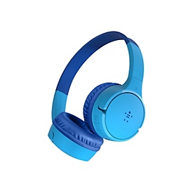 Belkin SoundForm Mini - Kopfhörer mit Mikrofon - On-Ear - kabelgebunden - 3,5 mm Stecker, USB-C - Blau