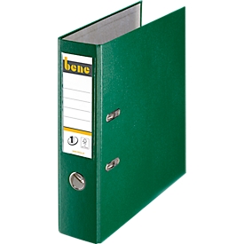 bene briefordner kunststof, groen, 80 mm rugbreedte