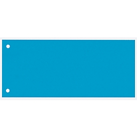 bene Trennstreifen-Karton, blau, 100 Stück