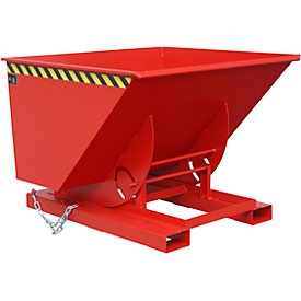 Benne basculante type AK 100, rouge