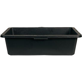 BERDAL GRIPLINE-O multifunctionele lade, 40 liter, zwart, kunststof, 4 handgrepen, L-schaal