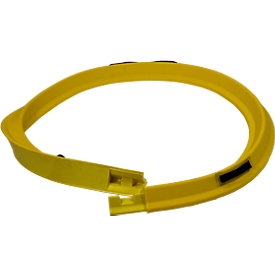 Beschermende barriére, afmetingen 100 x 70 x 3000 mm, met handgrepen, verstevigd, zeer klevend