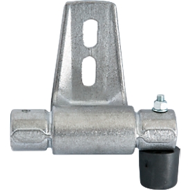 Beugel voor schapladder-ronde buisrailsysteem STABILO® Professional, met eindaanslag rechts