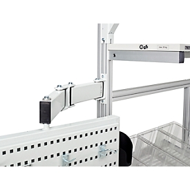 Bevestiging voor zwenkarm met hoogte 60 mm op aluminium profiel, ESD geleidend