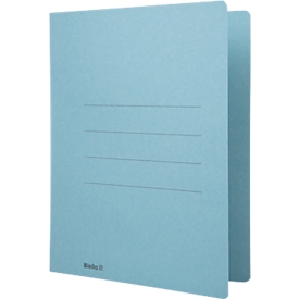 Biella insert folder, DIN A4, up to 90 sheets, L 330 x W 265 x H 1 mm, cardboard, blue