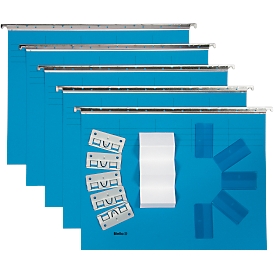 Biella jeux de dossiers suspendus Original, A4 25 cm, bleu