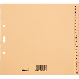 Biella Papier-Register, teildeckend, 25 Stück, 