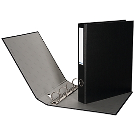 Biella pointing book Dinor-Quatro, 2 x DIN A5, 4 cm 4-ring, black