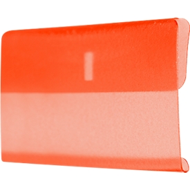 Biella Sichthülse, für Hängemappen, B 60 x H 30 mm, PVC, orange-transparent