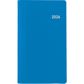 Biella Succes Planer Luzern, 2026, Kompakt 8,7x15,3 cm, Monatsübersicht, PEFC-zertifiziert, Kunststoff, Blau