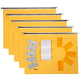 Biella suspension file set Original, A4 25 cm, yellow
