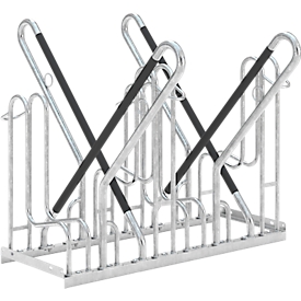 Bike rack WSM 4714 XBF, two-sided, for wheels up to 64 mm, 4 places, W 1080 x D 1270 x H 845 mm