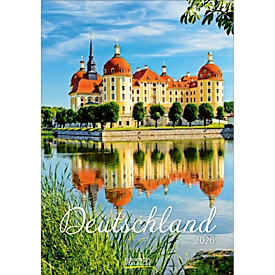 Bildkalender Korsch Deutschland 2026, mit Fotomotiven, B 580 x H 390 mm, Papier