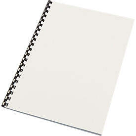 Binding covers, PP, for reverse side, white