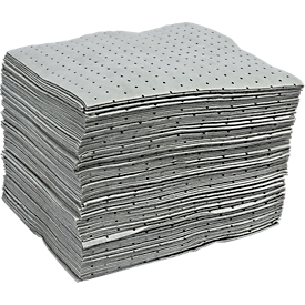 Binding fleece wipes BASIC heavy universal, 2-ply, L 500 x W 400 mm, gray, 100 pieces